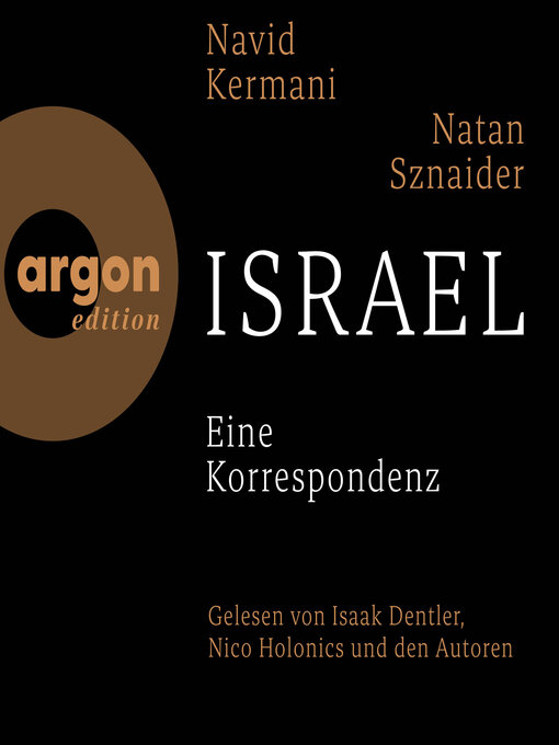 Title details for Israel--Eine Korrespondenz (Ungekürzte Lesung) by Navid Kermani - Available